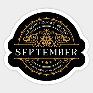 Born in September Sticker